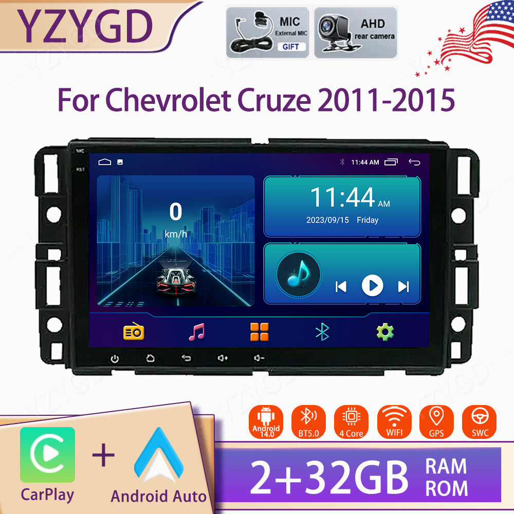 for Chevrolet for Cruze 2011-2015 Android Auto Carplay Car Stereo Radio Screen GPS