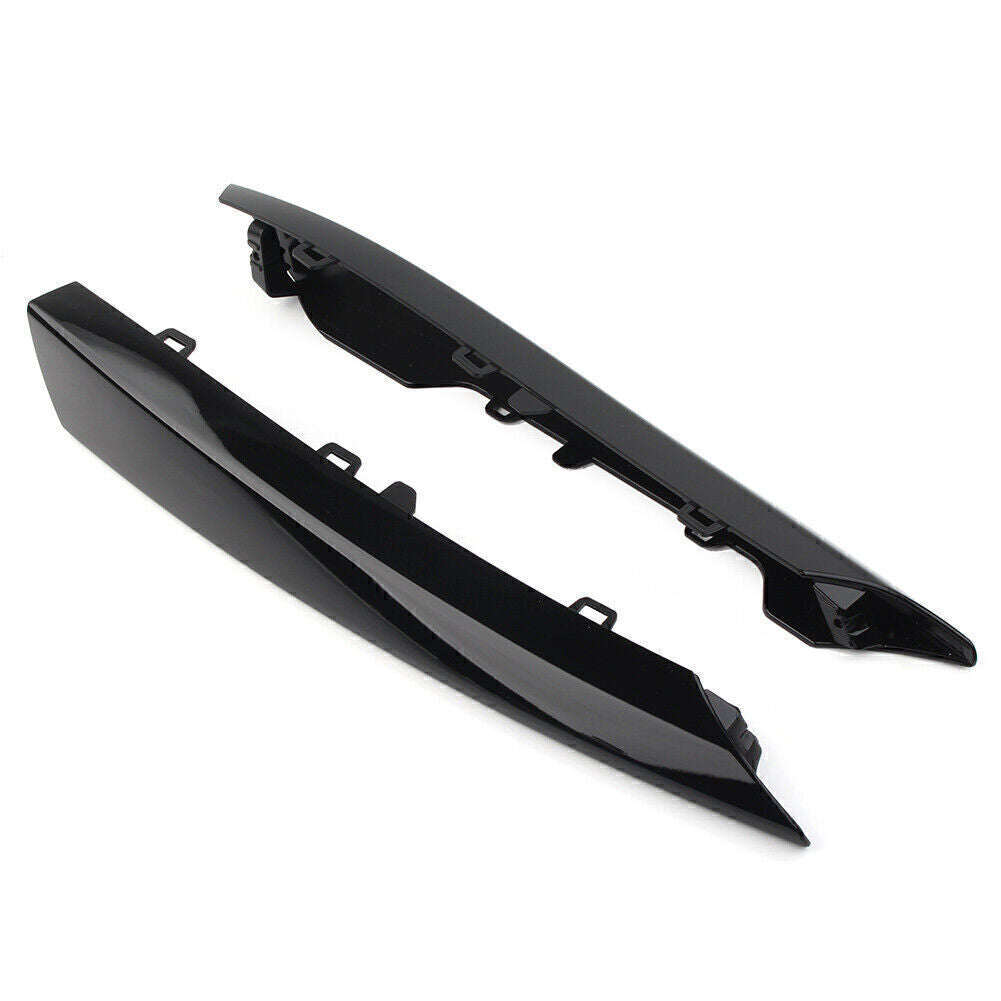 Pair Front Bumper Side Grille Black Insert Cover Trim Fit for Jaguar XF 2012-15