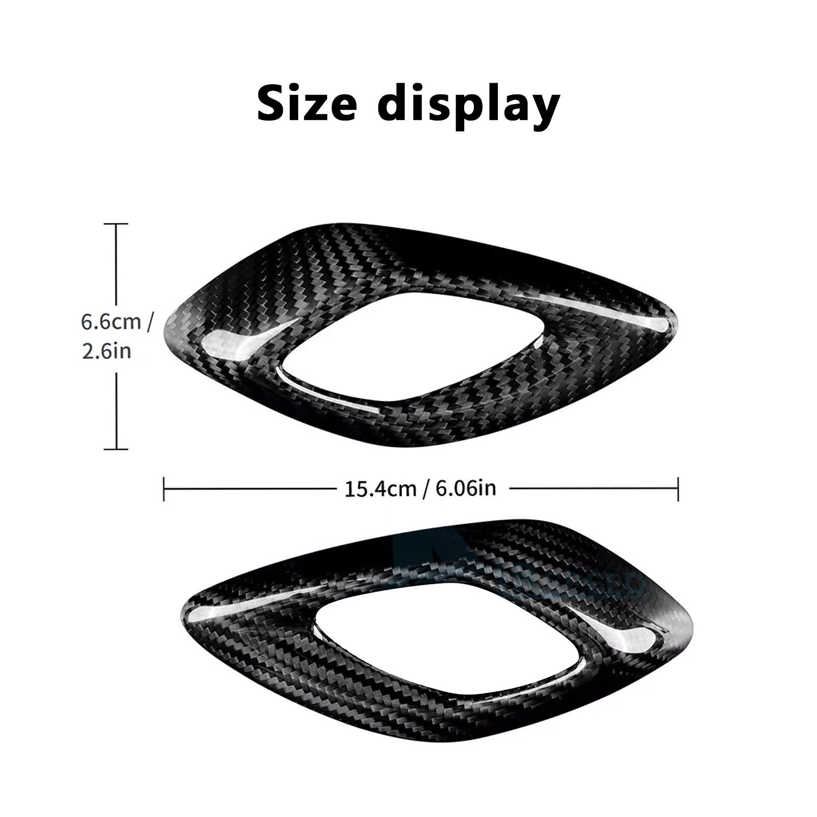 for Chevrolet Camaro 16-23 REAL HARD Carbon Fiber Door Handle Panel Cover BlacOu