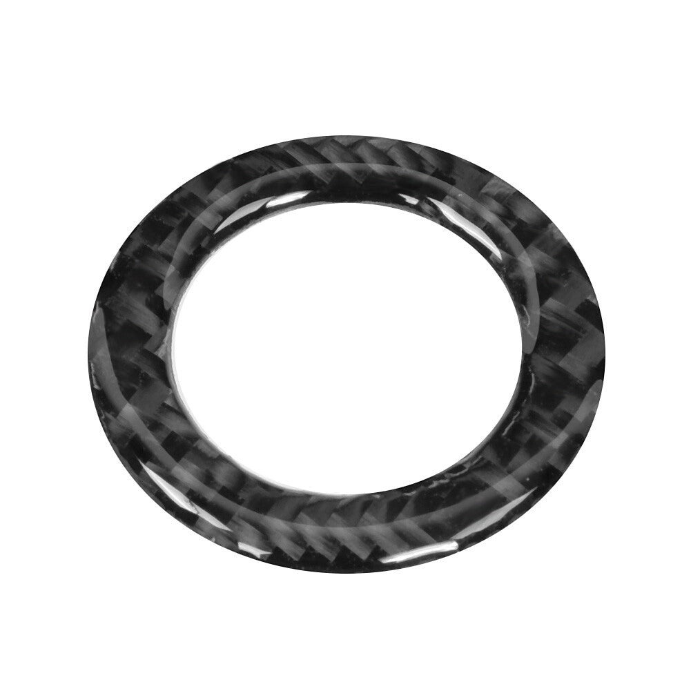 New Carbon Fiber Interior Ignition Keyhole Button Cover Fits For