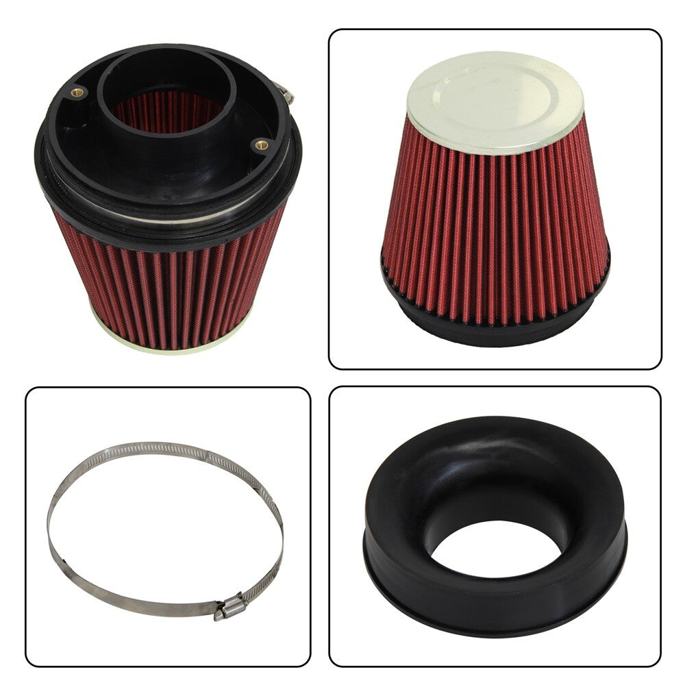 4 Heat Shield Cold Air Intake Kit + Filter For 2010-2015 Camaro 6.2L V8 Engine