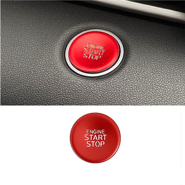 for Hyundai for Elantra 2021-2023 Red Start Stop Button Ignition Switch Cover Trim
