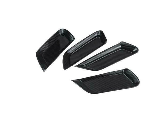 for Ford Edge 2015-2021 Carbon Fiber Side Door Scuff Plate Interior Cover 4PCS