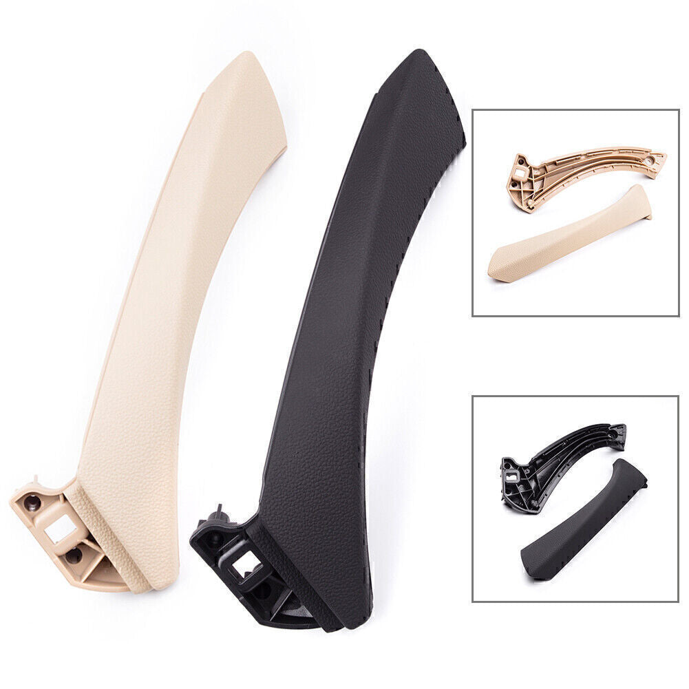 2x Left Side Inner+Outer Door Panel Handle Pull Trim Cover Set for BMW E90 328i