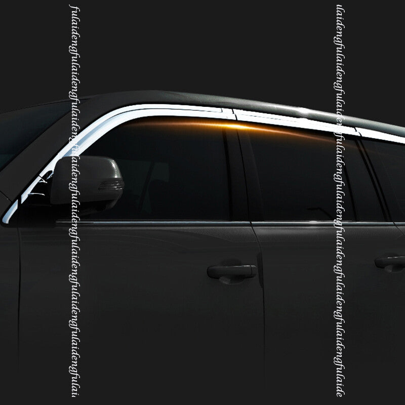 for LEXUS LX570 2008-2015 Chrome Window Visor Vent Shades Sun Rain Guard 10pcs