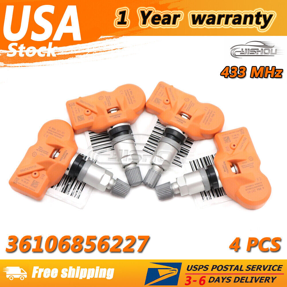 SET (4) 36106856227 Orange TPMS NEW TIRE PRESSURE SENSOR for BMW X3 X5 Z4 for MINI
