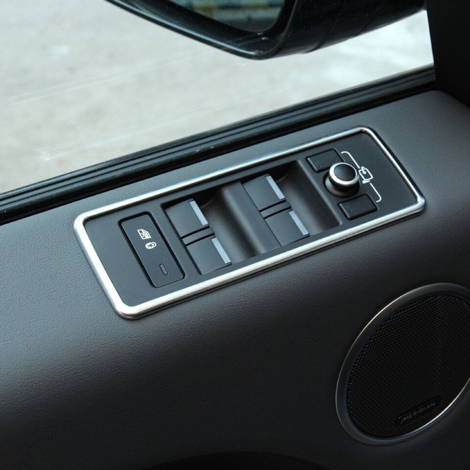 for Land Rover for Range Rover Sport 2014-2017 ABS Glass Lift Button Trim Frame