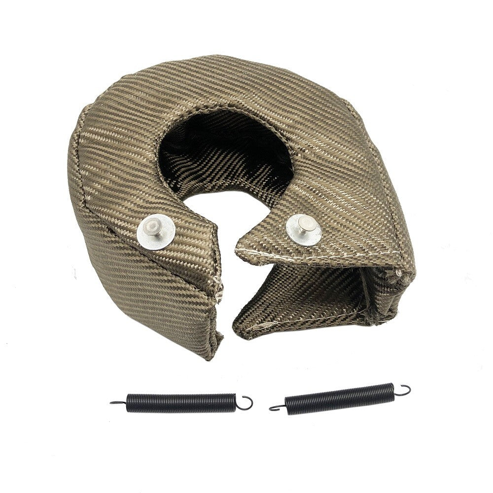 T3 Turbocharger Cover Wrap Titanium Fiber Turbo Blanket Heat Shield Barrier