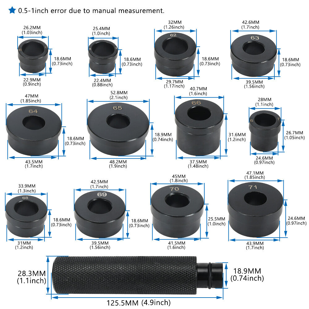 T-0220-700R4 Transmission Bushing Driver Kit for GM 700-R4 4L60 4l60E 4L65E 13pc