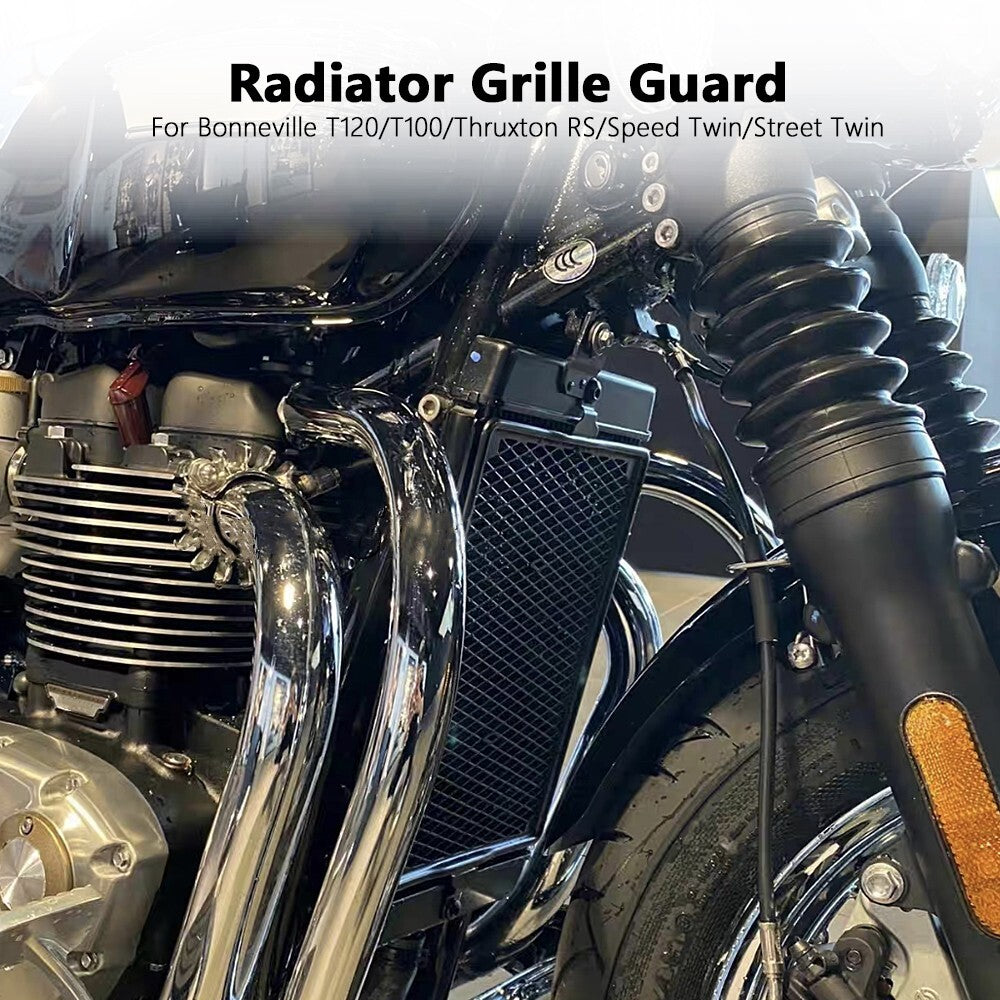 For Bonneville T120/100 Thruxton RS Radiator Guard Grille Cooler Cover Protector