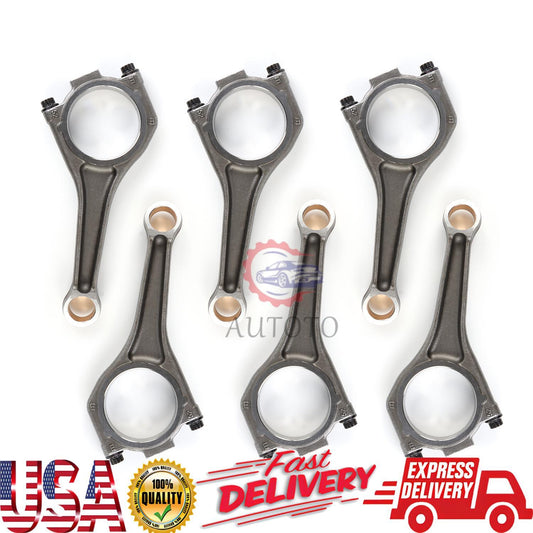 6Pcs Engine Connecting Rod for Jaguar for Land Rover Range LR4 3.0L AJ126 V6 2014-20