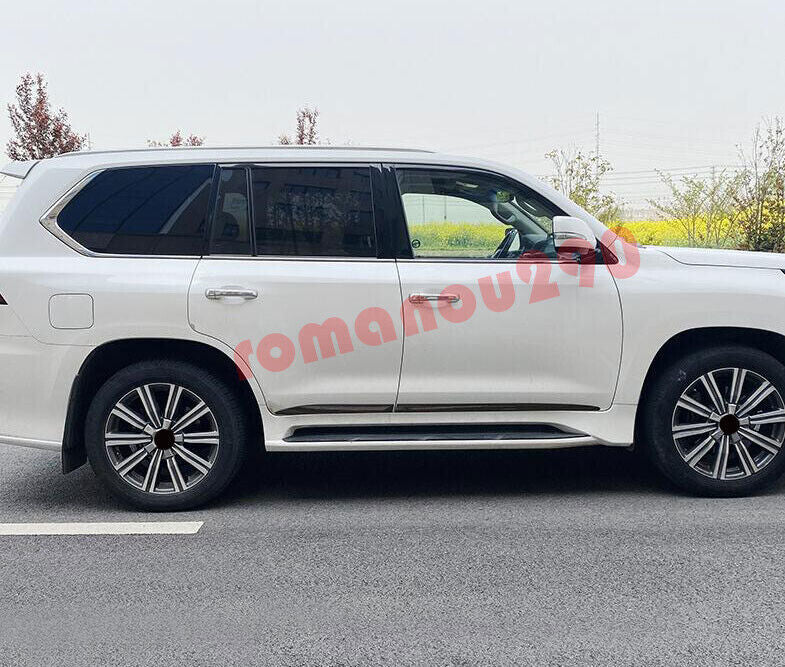 for LEXUS LX570 2016-2021 Glossy Black Side Body Door Molding Cover Trim Guard