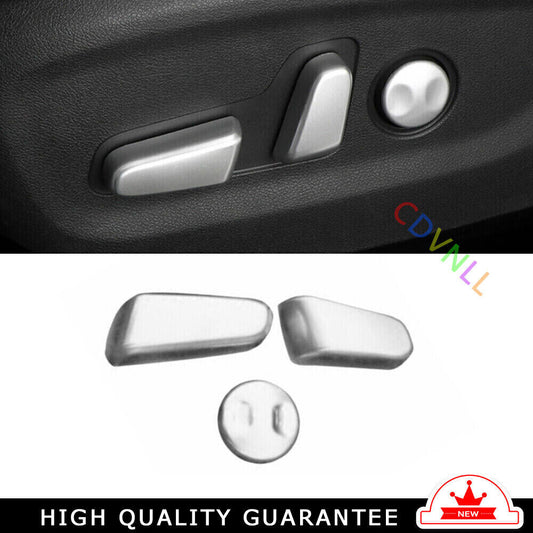 Inner for Seat Adjustment Button Cover Trim for Kia Sportage 2017-20 Matte Silver