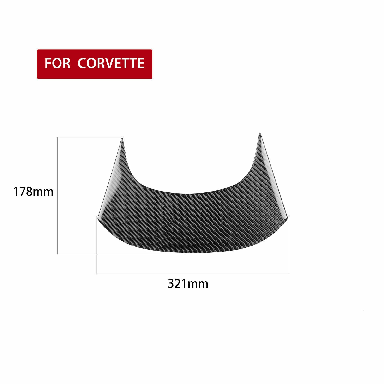 Carbon Fiber Rear Center Cover Order for Chevrolet for Corvette C7 2014-19
