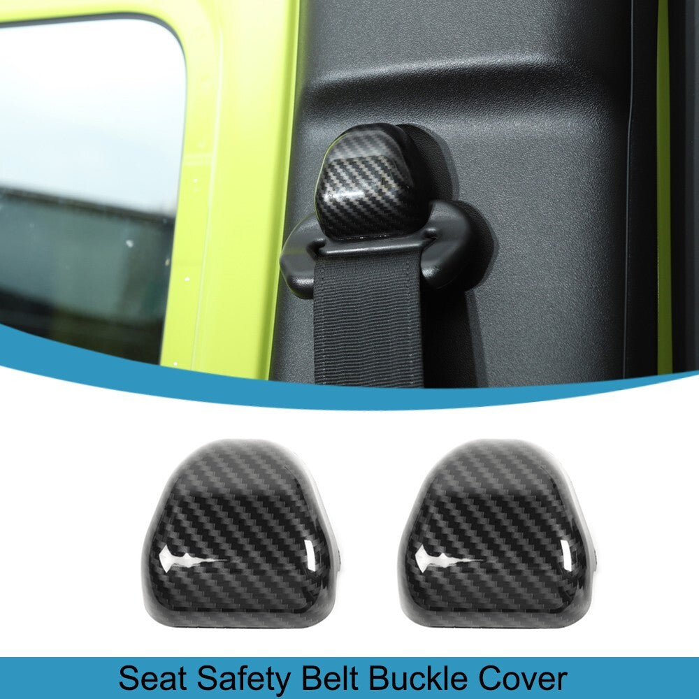 Carbon Fiber ABS for Seat Safety Belt Buckle Cover Trim for Suzuki for Jimny 2019-2020
