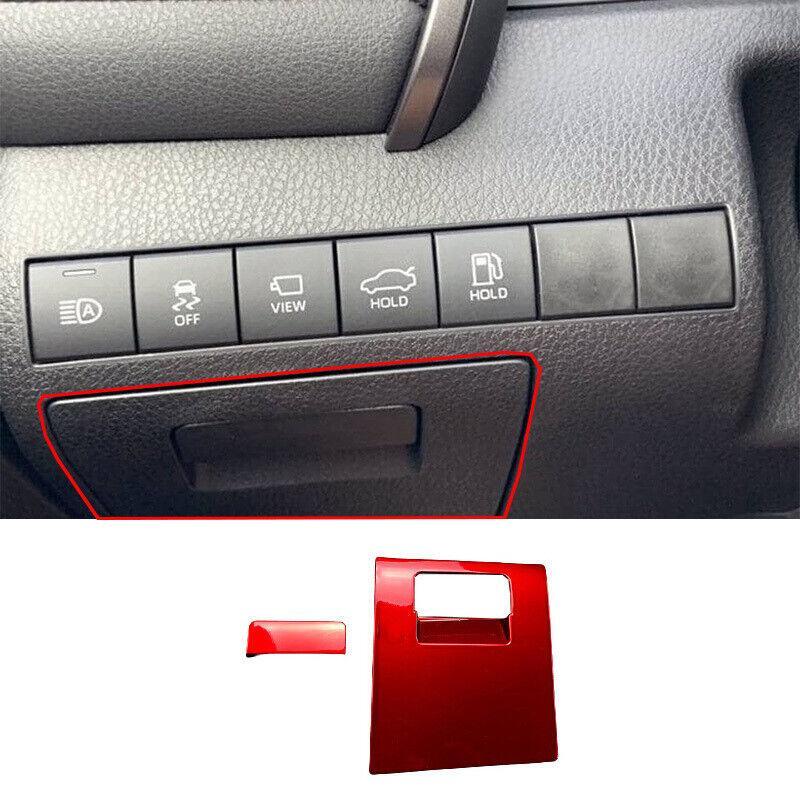 for Toyota for Camry 2018-2022 Bright Red Car Middle Console Storage Box Cover Trim