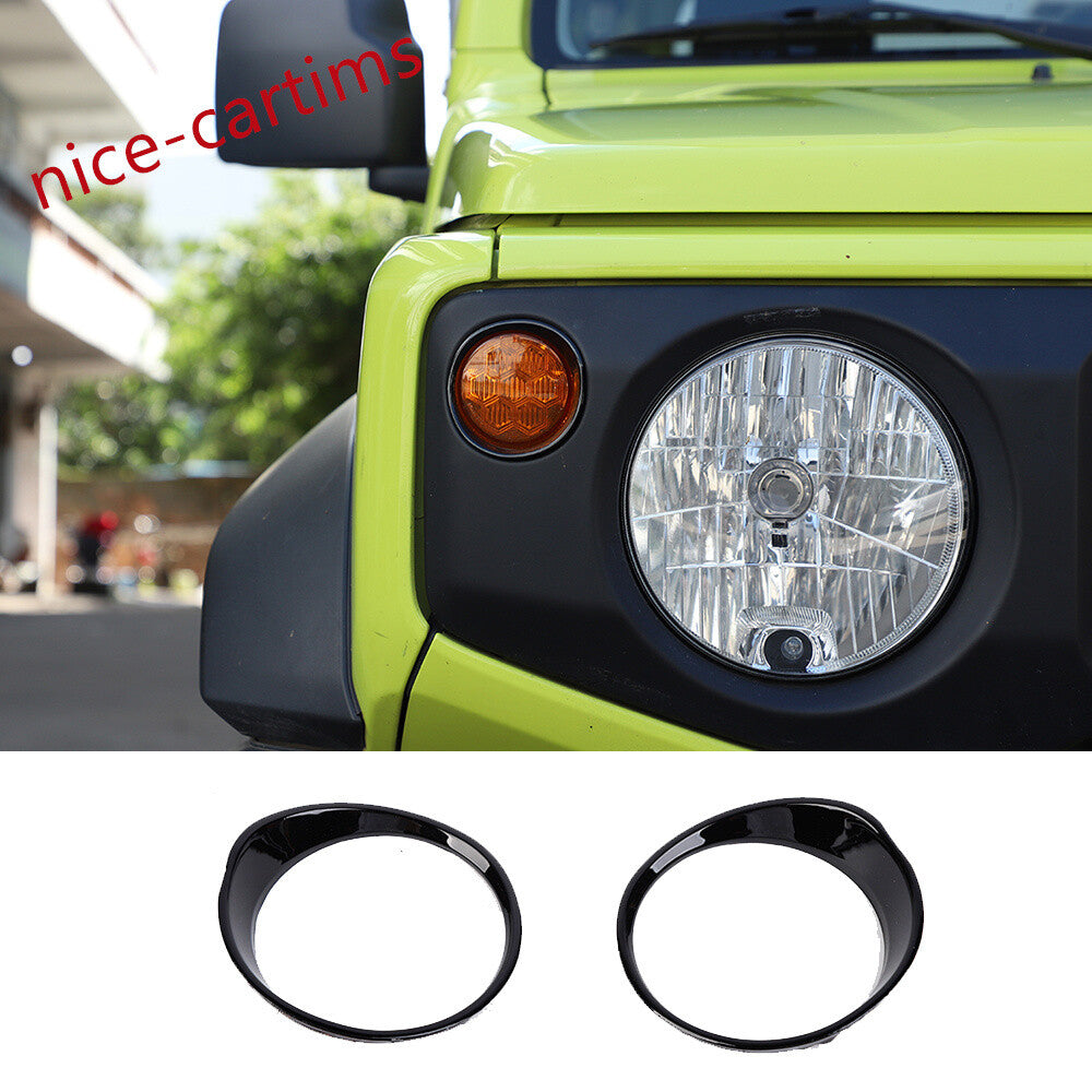 Black ABS Front Turn Signal Light Lamp Trim for Suzuki for Jimny 2019-24 Accessories
