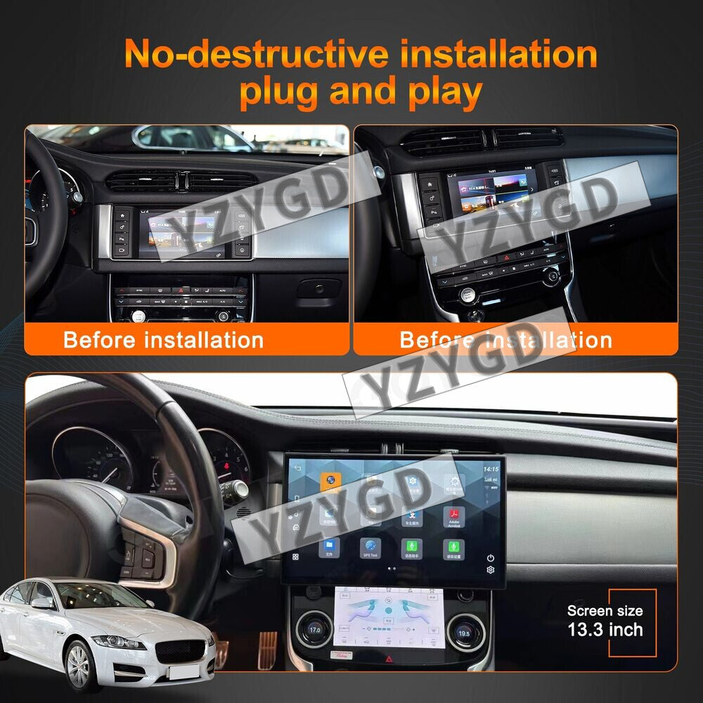 for Jaguar for XF 2015-2019 Android CarPlay Car Radio Stereo GPS Navigaion Screen
