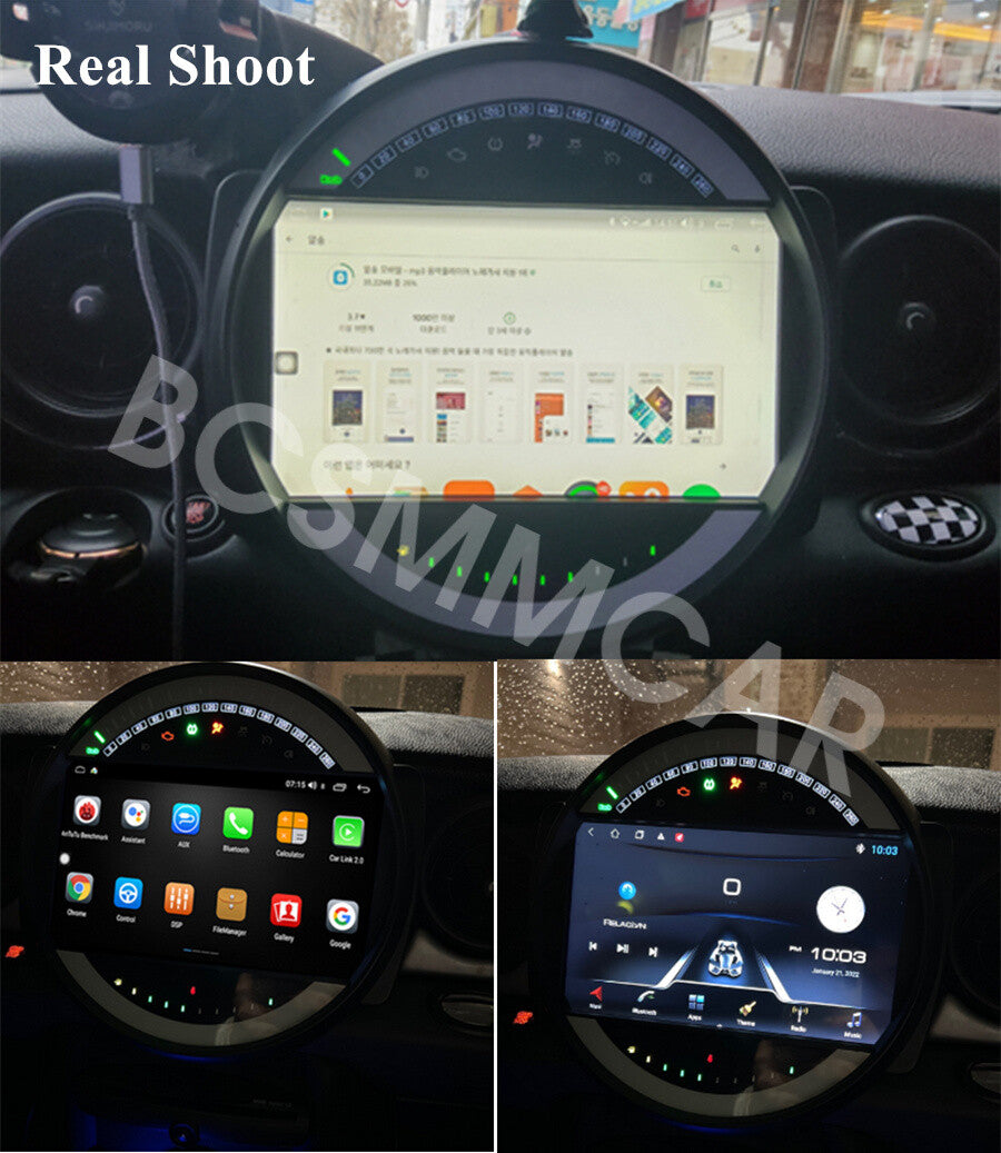 9Car Radio Touch Screen For Carplay W/Cam Fit for BMW for MINI COOPER 2007-2013