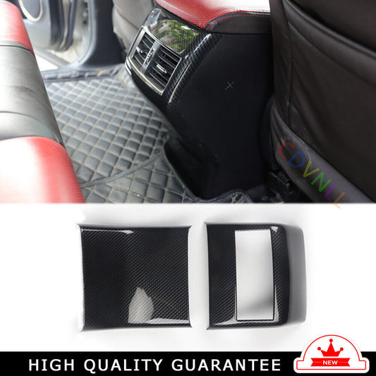 Rear Air Outlet Vent Frame Trim Inner for Lexus NX 2015-2020 Black Carbon Fiber