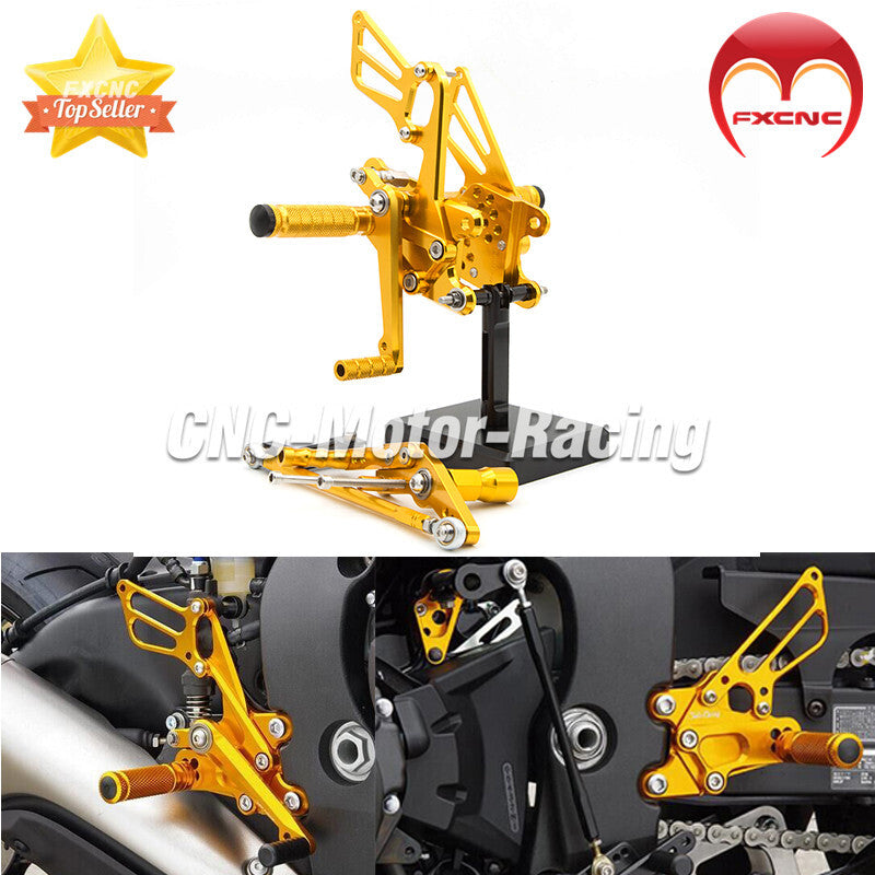 CNC geared foot spikes and footrests are suitable for Honda CBR1000RR models from 2008 to 2012, 2013, 2014, 2015, and 2016.
