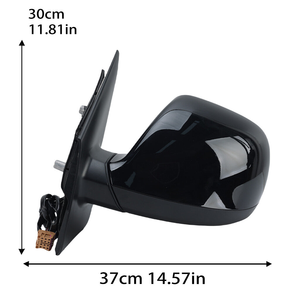 F¨¹r for VW T5 Transporter 2010-2015 Links Au?enspiegel Spiegel Beheizt Gl?nz Schwarz