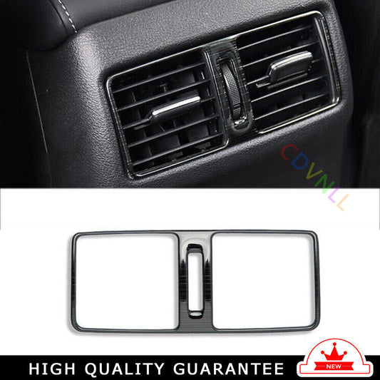 Car Rear Air Outlet Vent Frame Trim Fit for Nissan Sentra 2020-22 Black Titanium