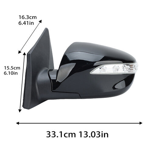 F¨¹r for Hyundai IX35 LM 09-15 Links Au?enspiegel R¨¹ckspiegelMit Beheizbar Schwarz