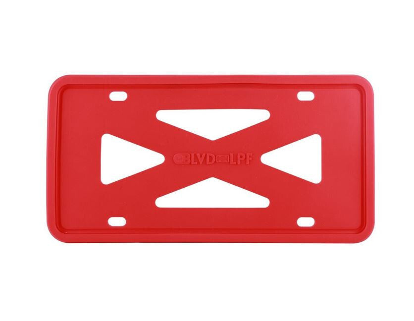Car license plate frame cover cap rear boot red silicone for Mercedes-Benz