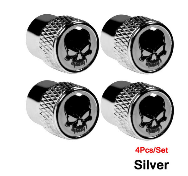 4-piece car tire valve cover rod air dust cover dustproof red rocket for Chevrolet