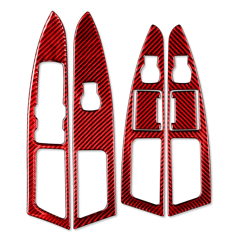 LHD 6 Pcs Window Lift Panel Switch Cover Trim Fit for Ford Mondeo 2013-2017