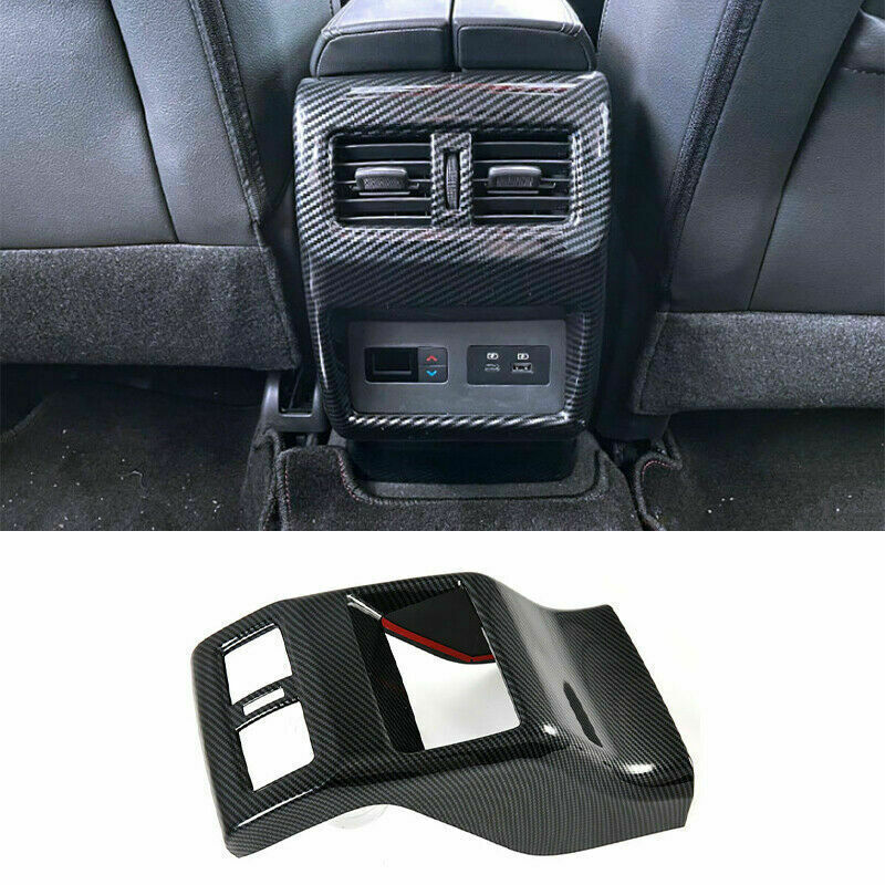 for Nissan Rogue 2021-2023ABS Carbon Fiber Rear Air Outlet Vent Panel Cover Trim