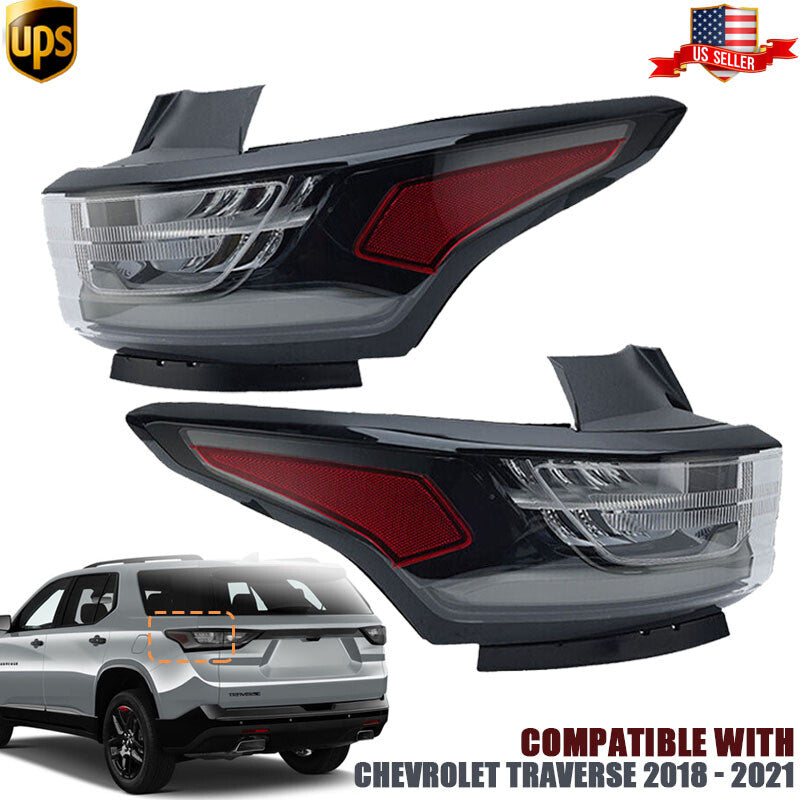 Left Right Outside Tail Light Rear Brake Lamp for Chevrolet Traverse 2018-2021