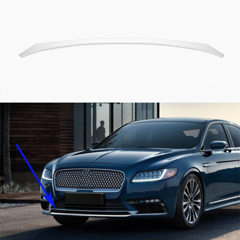 For Auto for Lincoln 17-21 Chrome Steel Front Bumper Grille Lower Strip