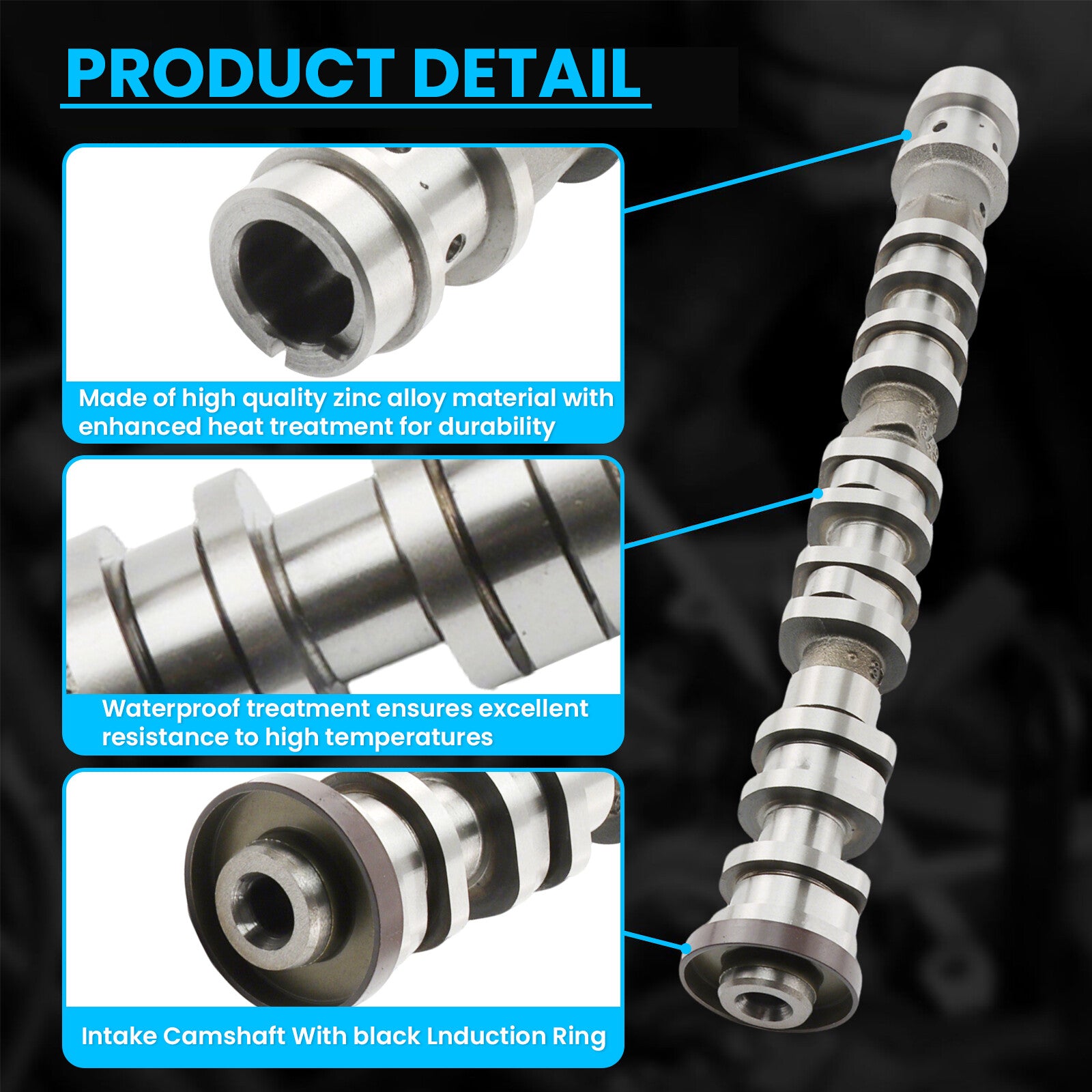 The new intake engine camshaft on the left side is suitable for Chrysler for Dodge for Jeep for Ram 3.6L 5047912AD