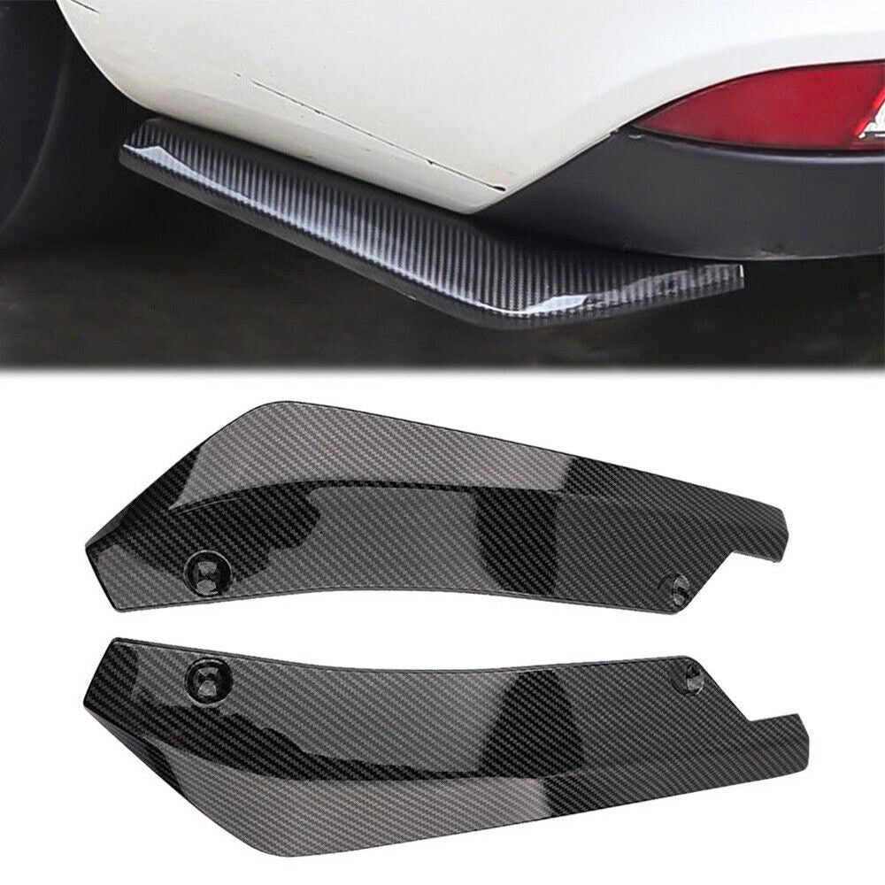 Rear Bumper Lip Diffuser Splitter Cover Canard Protector Rubbing strip Car Part