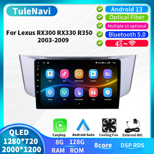 Car Radio for Lexus RX300 RX330 RX350 RX400H Stereo GPS Multimedia Player Screen