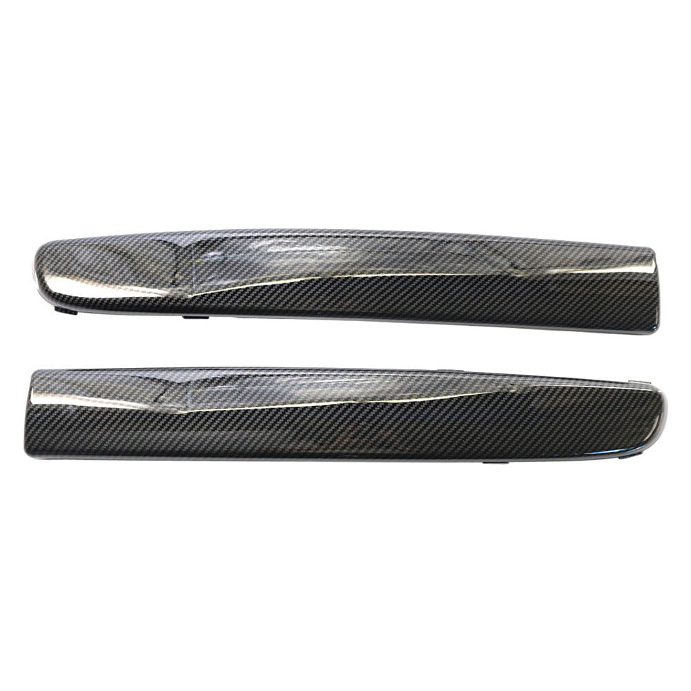 for Fiat 500 2007-15 2008 2009 10 735455056 735455057 Front Bumper Moulding Trim