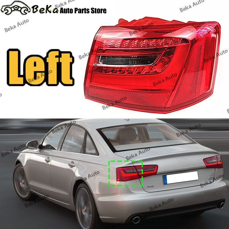 1 piece for Audi A6 2012-2016, assembled left outer LED taillight and brake light.