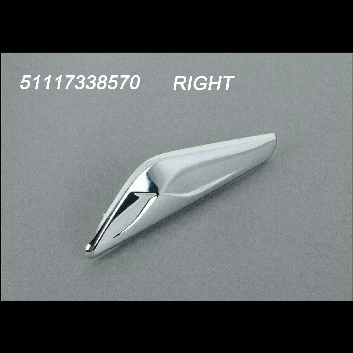 1 * fender trim front right chrome 51117338570 for BMW X3 X4 F25 F26