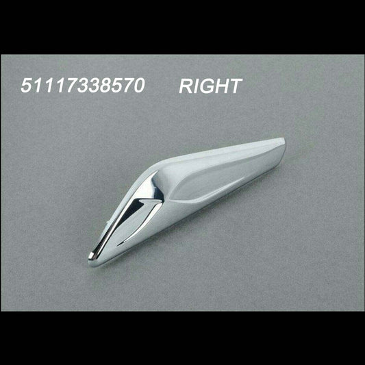 1 * fender trim front right chrome 51117338570 for BMW X3 X4 F25 F26