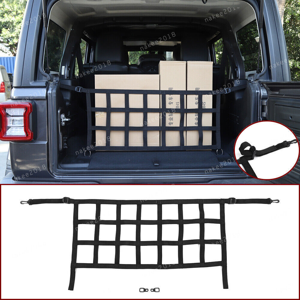 Rear Trunk Cargo Shielded Isolation Net Cover Trim for Jeep for Wrangler JL2018+ JK