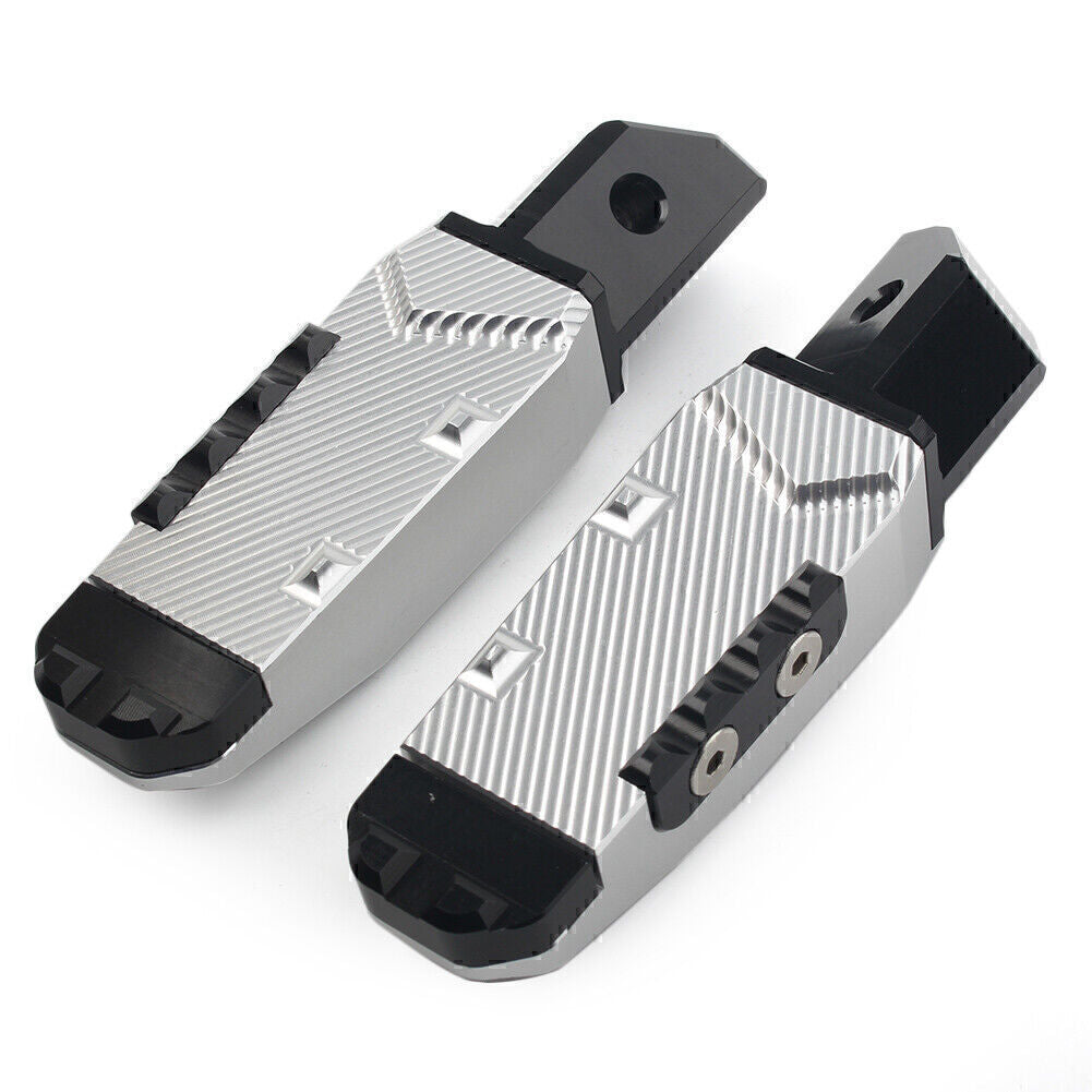 Rear Passenger Foot Pegs Pedal Pads Fit for Honda CBR600RR F5 CBR600 F4/F4I Silver