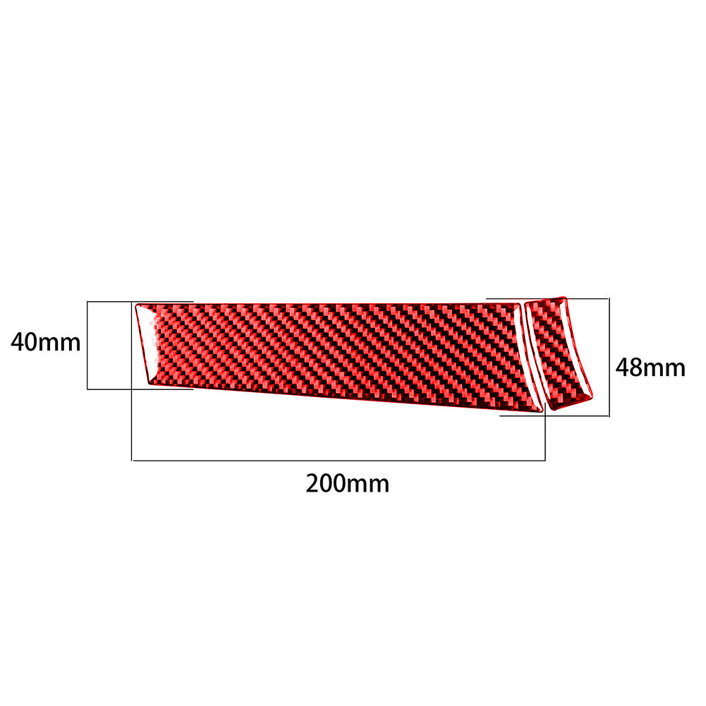 Red carbon fiber dashboard panel cover trim suits the for Mitsubishi Lancer 2008 - 15