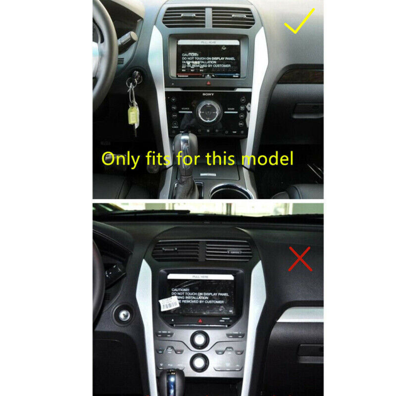 Interior Dashboard Console Navigation Cover Trim for Ford Explorer 2011-15