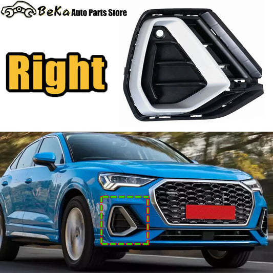 Suitable for Audi Q3 2019 2020 2021 Right Front Bumper Fog Light Cover (Barbecue Fog Light Cover)