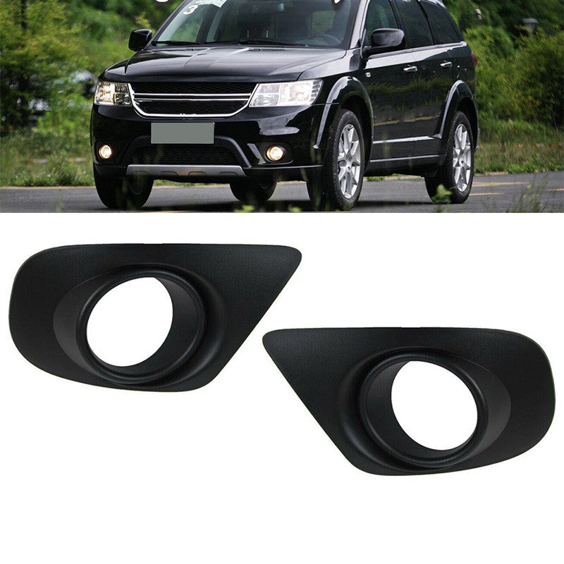 Pait Front Driver Passenger Side Fog Light Cover for Dodge Journey 2011-2018