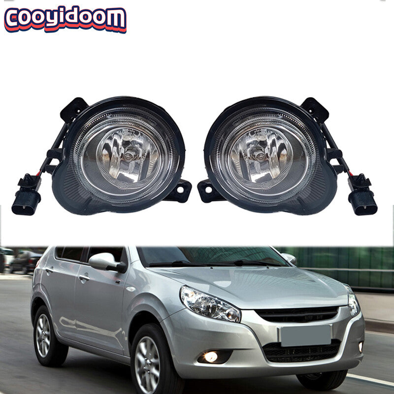 1 Pair Car Front Bumper Fog Light Fog Lamp for JAC J3 Car Styling Accessories