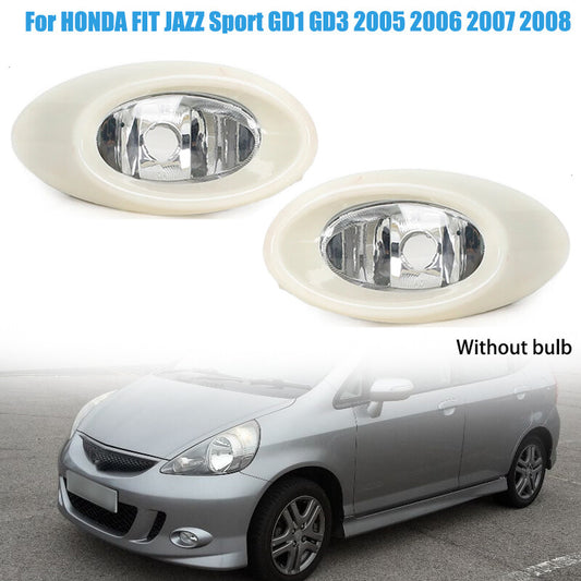 1Pair Front Bumper Fog Light Fog Lamp for HONDA FIT JAZZ Sport GD1 GD3 2005-2008