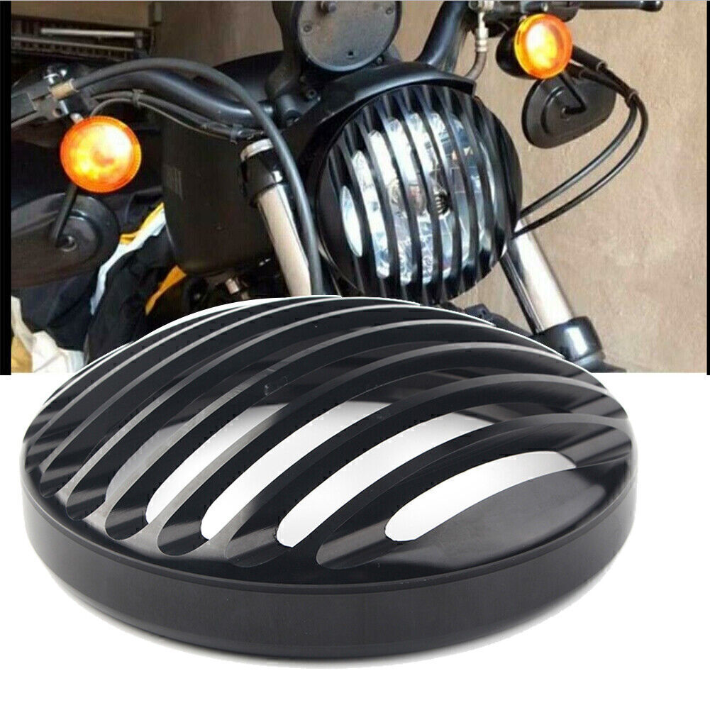 Headlight Grill Bezel Cover CNC for Harley Sportster XL 883 1200 2004-2014 Black
